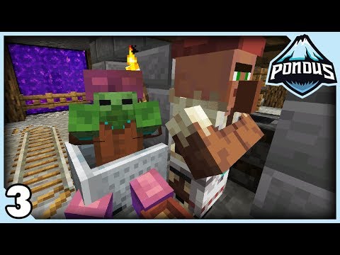 Zombie villagers er smarte! / Dansk Minecraft / Pondus++ #3