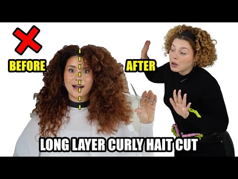 HOW TO DO A PROFESSIONAL DRY CURLY HAIR CUT AT HOME