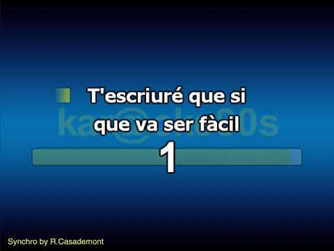 karaoke Escriurem - Miki Nuñez