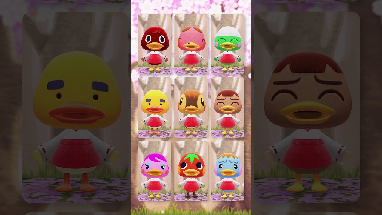 【けけじょんがら】桜の下で歌う和服のかわいいアヒル9選 #あつ森 #けけアイドル #animalcrossing #あつまれどうぶつの森