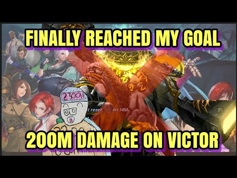 KOF All Star: 200M DAMAGE ON VICTOR NO TEKKKEN SET, NO ROCK NO HAOMARU (GOAL ACHIEVED) MUST WATCH!