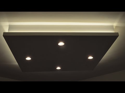 DIY a dropped ceiling light box