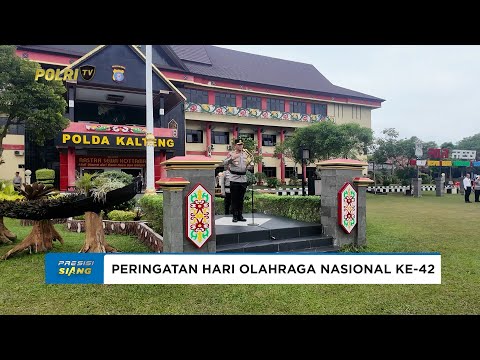 KAPOLDA KALTENG PIMPIN UPACARA PERINGATAN HARI OLAHRAGA NASIONAL KE-42