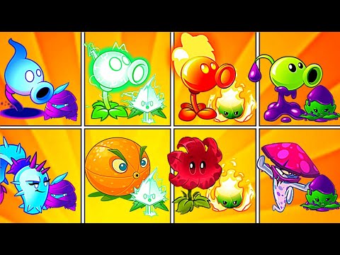 Random 20 Team Plants + Mint - Who Will Win? - PvZ2 Team Plants Battles
