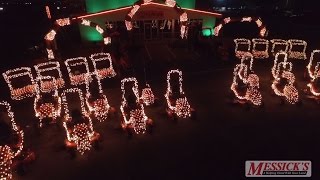 2015 Tractor Light Show | Gary Hoey - God Rest Ye Merry Gentlemen