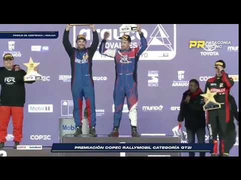 Premiación Rally Arauco Jacob Masle y Facundo Peix