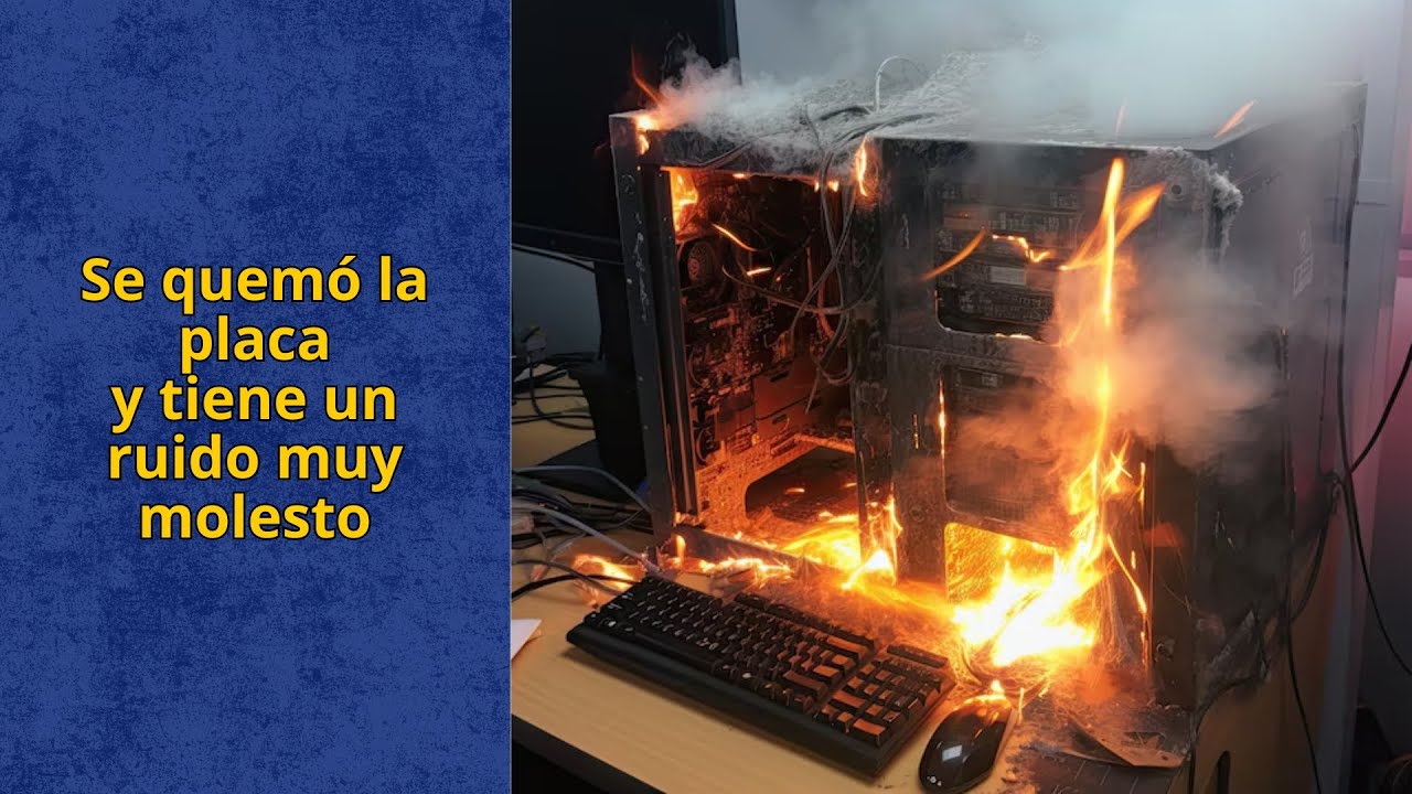 Se quemó la placa y tiene un ruido muy molesto