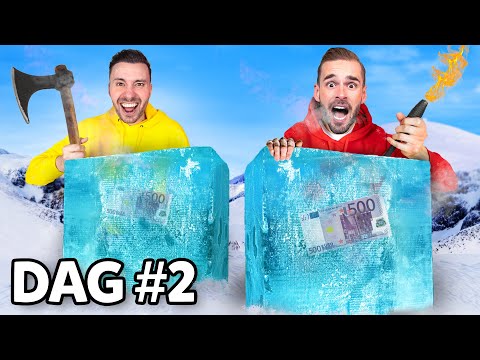 Wie Als Eerste Het Ijsblok Laat Smelten Wint! *KOUD*