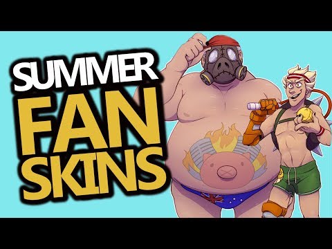 10 Best Overwatch Summer Fan Skins!