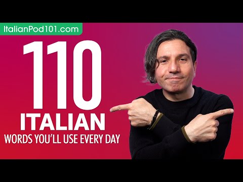 110 Italian Words You'll Use Every Day - Basic Vocabulary #51
