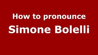 How to pronounce Simone Bolelli