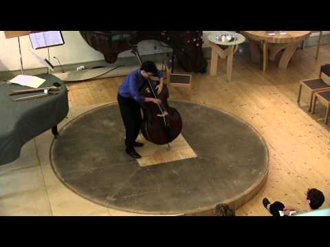 Improvised double bass solo
