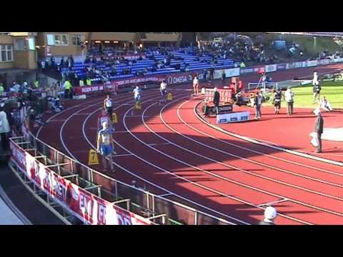 4x100m Männer Lauf 2 Team EM Bergen - 4x100m heat 2 Men European Team Championships 2010