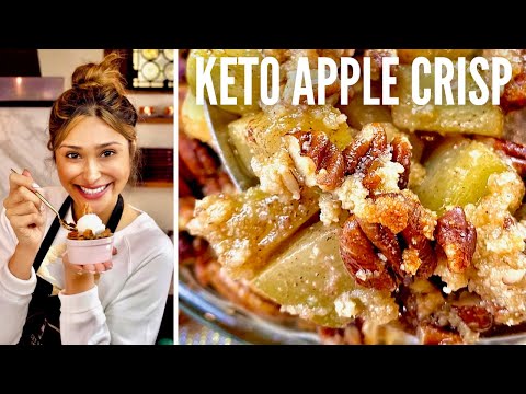 BEST KETO APPLE CRISP RECIPE! How to Make Keto Apple Crisp + Apple Pie A La Mode | Only 3 Net Carbs!