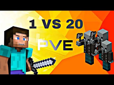 1 VS 20 PVE | Minecraft