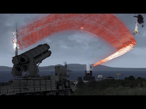 Anti-Air C-RAM System in Action shot down Fighter Jets - Surface-to-Air Missile - Mil-Sim - ArmA 3