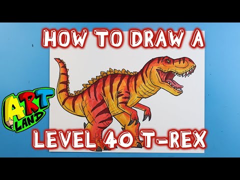How to Draw a T-REX LEVEL 40