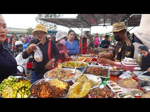 Cheap Street Food In Front Of Garment Factory @ Takeo Province & More - Cambodia street food