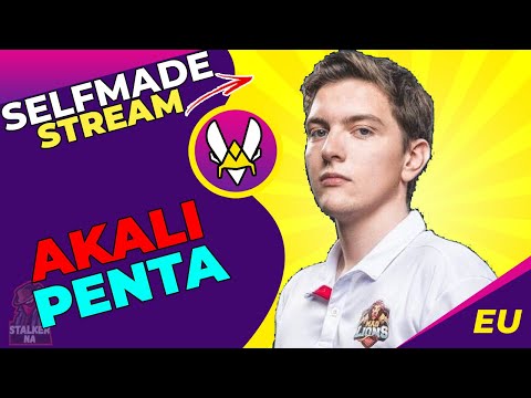 VIT Selfmade Pulls Out Akali Pentakill | Selfmade Akali Smurfing