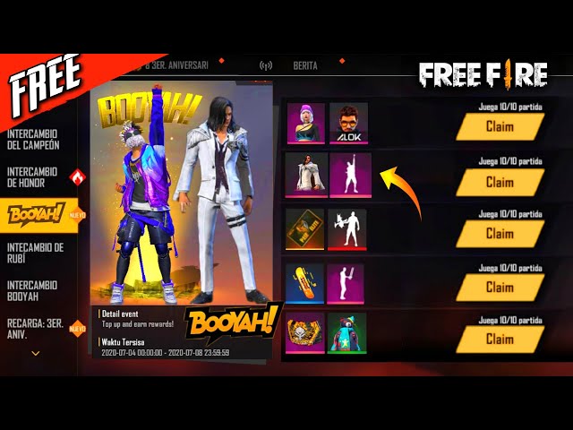 Free Fire Booyah Day Event Everything We Know So Far
