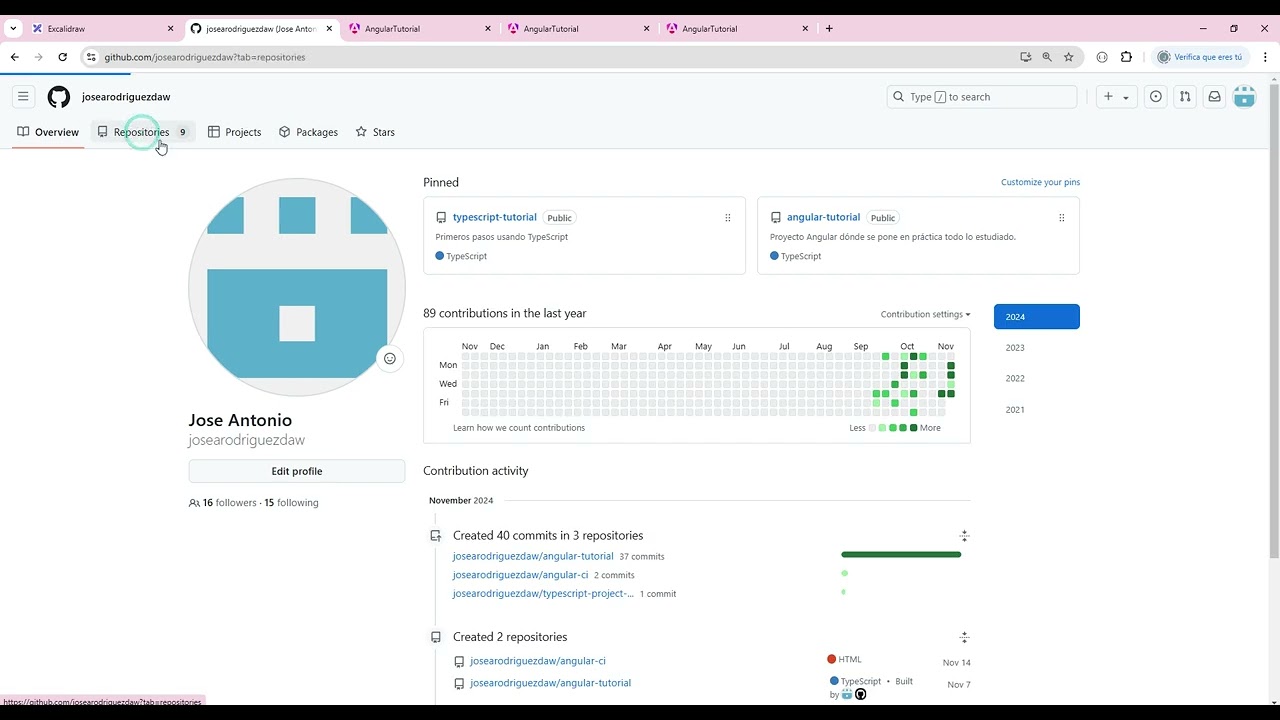 Deployment of angular project in github pages automatically