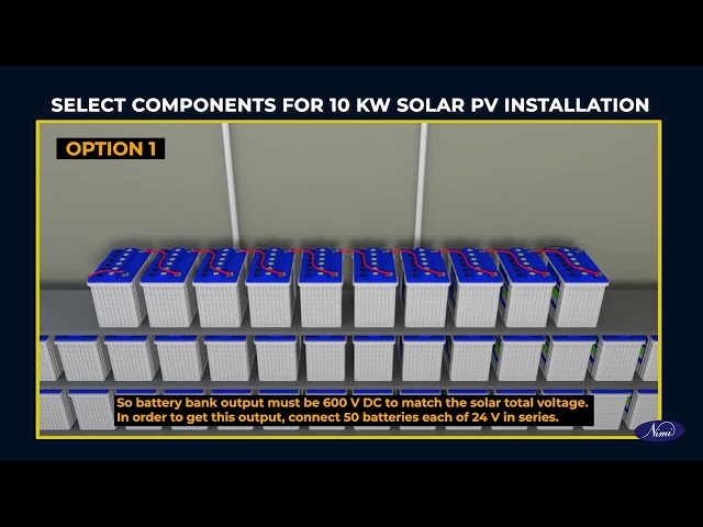 prepare bill of material for a 10 kw solar photovoltaic installation