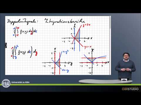 0294 Doppelintegral: Integrationsbereich kein Rechteck, Beispiele