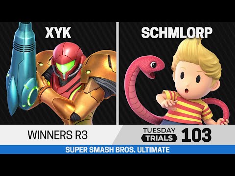 Tuesday Trials 103 SSBU Winners R3 - XYK (Samus) vs Schmlorp (Lucas)