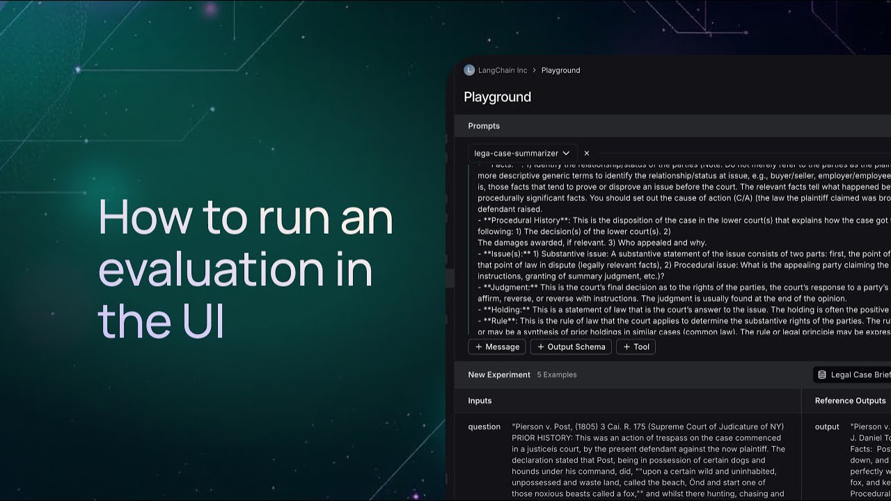 How to Run an Evaluation in the LangSmith UI