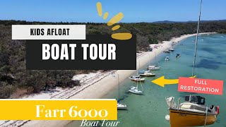 Farr 6000 trailer sailer boat tour - beautiful restoration of a 1984 family sailing yacht