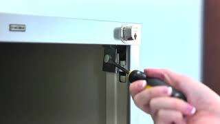 HON F26 Vertical File Cabinet Lock Kit Remove & Install