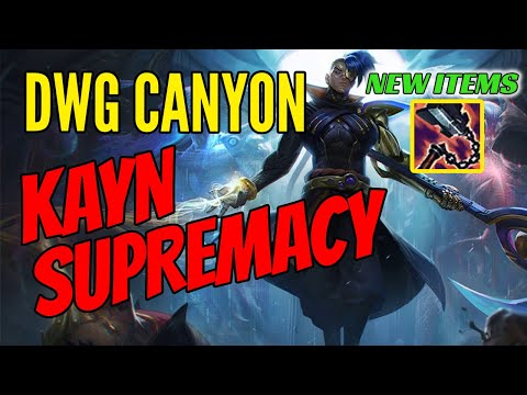DWG Canyon Plays Kayn Jungle vs Gragas Jg - Challenger Gameplay - New Items - Season 11