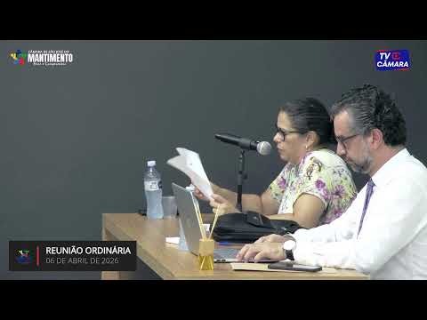 5 REUNIÃO ORDINÁRIA DA CÂMARA MUNICIPAL DE SÃO JOSÉ DO MANTIMENTO-MG.