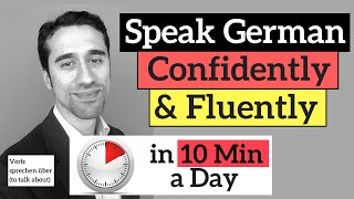 Learn to Speak German Confidently in 10 Minutes a Day - Verb: sprechen über (to talk about)