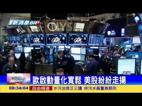歐洲量化寬鬆激勵 美股大漲