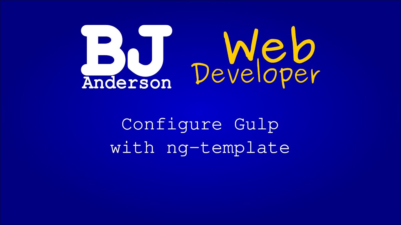 Configure Gulp with NGTemplate