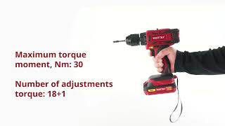 Cordless Drill WORTEX BD 1820-1 Li