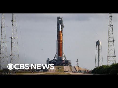 NASA's Artemis 1 moon rocket arrives at Kennedy Space Center launch pad