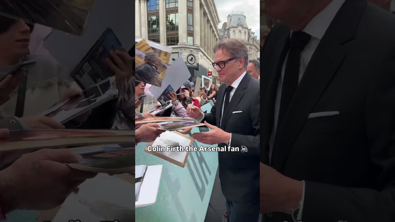 Disclosure Day — Colin Firth, a UK national treasure, arrives at the UK Premiere of Spielberg's Disclosure Day.