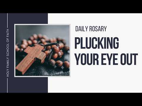 [Daily Rosary Meditations] Plucking Your Eye Out