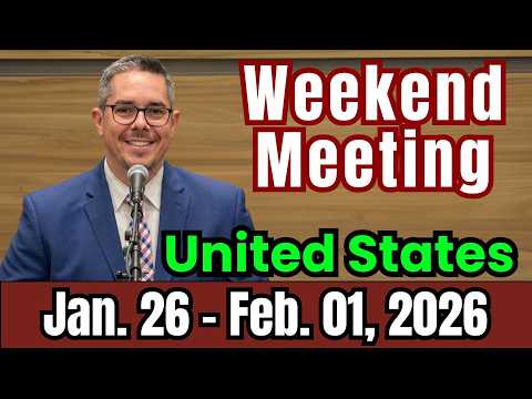 You Are Someone Very Precious | USA Weekend Meeting 2026 | January 31