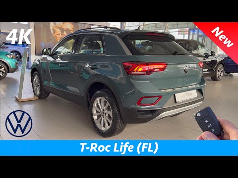 VW T-Roc Life 2022 - First FULL Review in 4K | Exterior - Interior, 1.0 TSI - 110 HP, 6-speed, Price