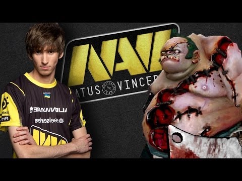 Na'Vi.Dendi amazing Pudge gameplay vs RoX.KiS @ XMG DC CD