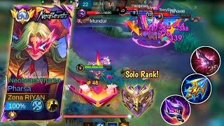 PHARSA NEOBEAST SKIN GAMEPLAY || BEST BUILD PHARSA - MOBILE LEGENDS