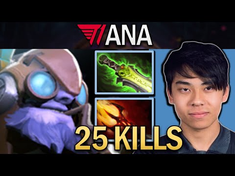 Tinker Dota 2 Gameplay T1.Ana with 26 Kills and Insane Dagon Combo - TI12