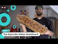 Pizzabakker verandert pizza in een skateboard