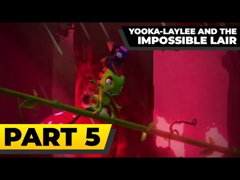 YOOKA-LAYLEE AND THE IMPOSSIBLE LAIR - 100% Walkthrough Part 5 - Grown Glade and Wilder Web Woods