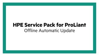 HPE Service Pack for ProLiant (SPP) update for ML350 Gen9