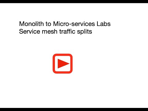 Using the service mesh traffic split capability Introduction Video