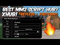 New Best Mm2 Script Hub Xhub Keyless Pastebin Link Autofarm Aimbot More Easter Update